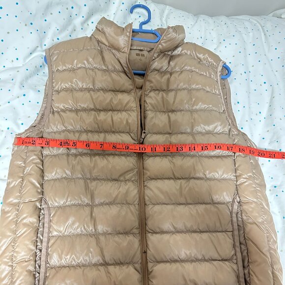 Uniqlo Gold/Tan Down Vest - Size L - Picture 6 of 8